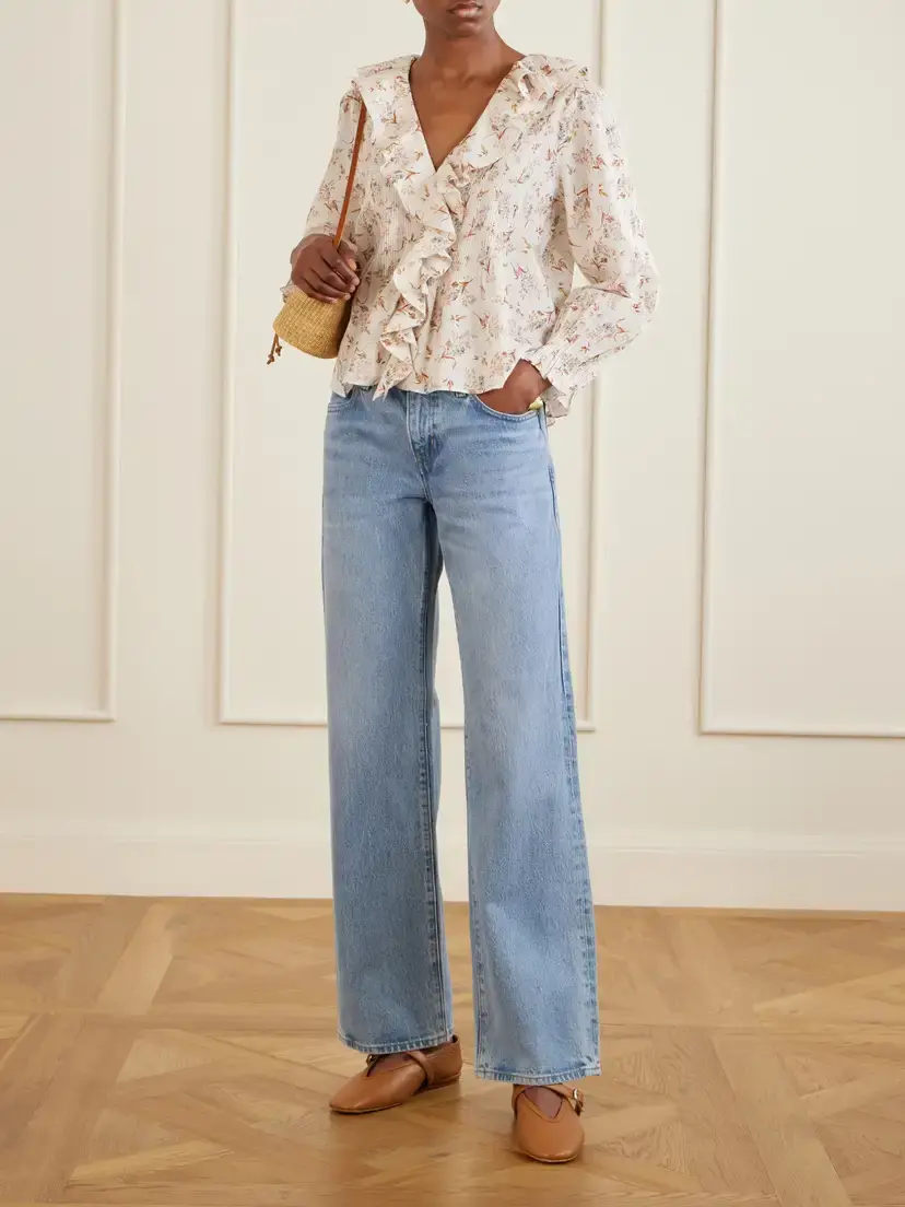 DÔEN Hardy Floral-print Shirred Silk Shirt | Thumbnail 2 DÔEN Hardy Floral-print Shirred Silk Shirt | Thumbnail 2