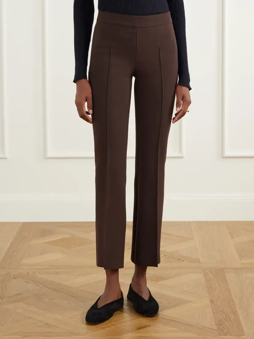 HIGH SPORT Geo Kick Cotton-blend Cropped Flared Pants | Thumbnail 3