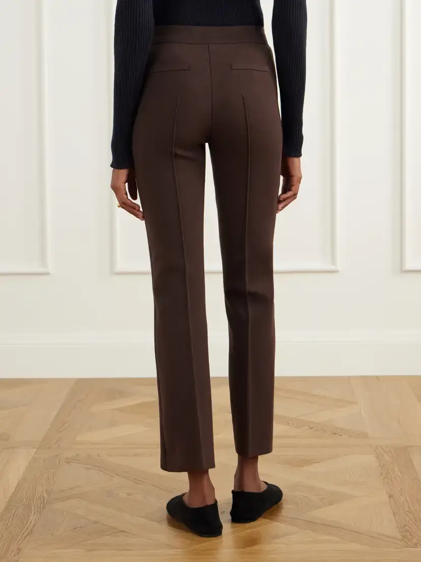 HIGH SPORT Geo Kick Cotton-blend Cropped Flared Pants | Thumbnail 4
