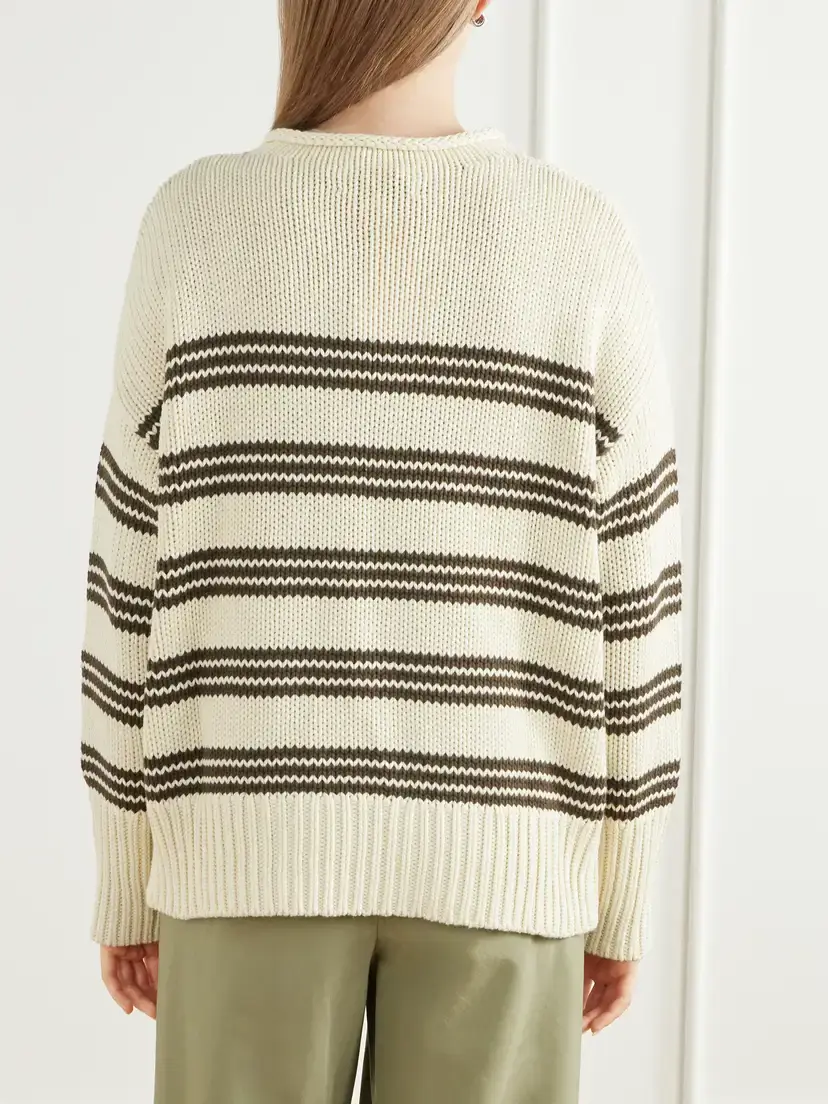 La Ligne Marina Striped Cotton Sweater | Thumbnail 4 La Ligne Marina Striped Cotton Sweater | Thumbnail 4