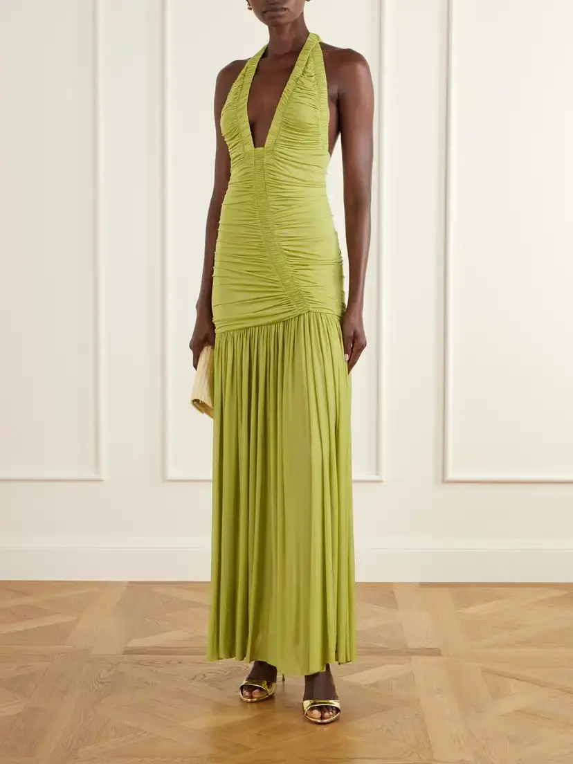 Christopher Esber Orion Open-back Ruched Mesh Gown | Thumbnail 2 Christopher Esber Orion Open-back Ruched Mesh Gown | Thumbnail 2