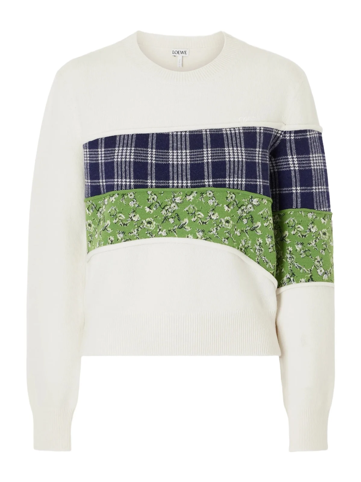 Embroidered Wool-blend Sweater