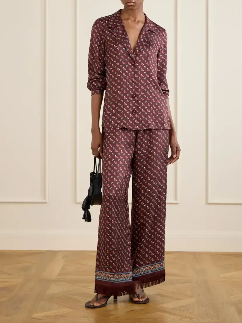 DÔEN Dorsia Printed Silk-blend Satin Shirt | Thumbnail 2 DÔEN Dorsia Printed Silk-blend Satin Shirt | Thumbnail 2