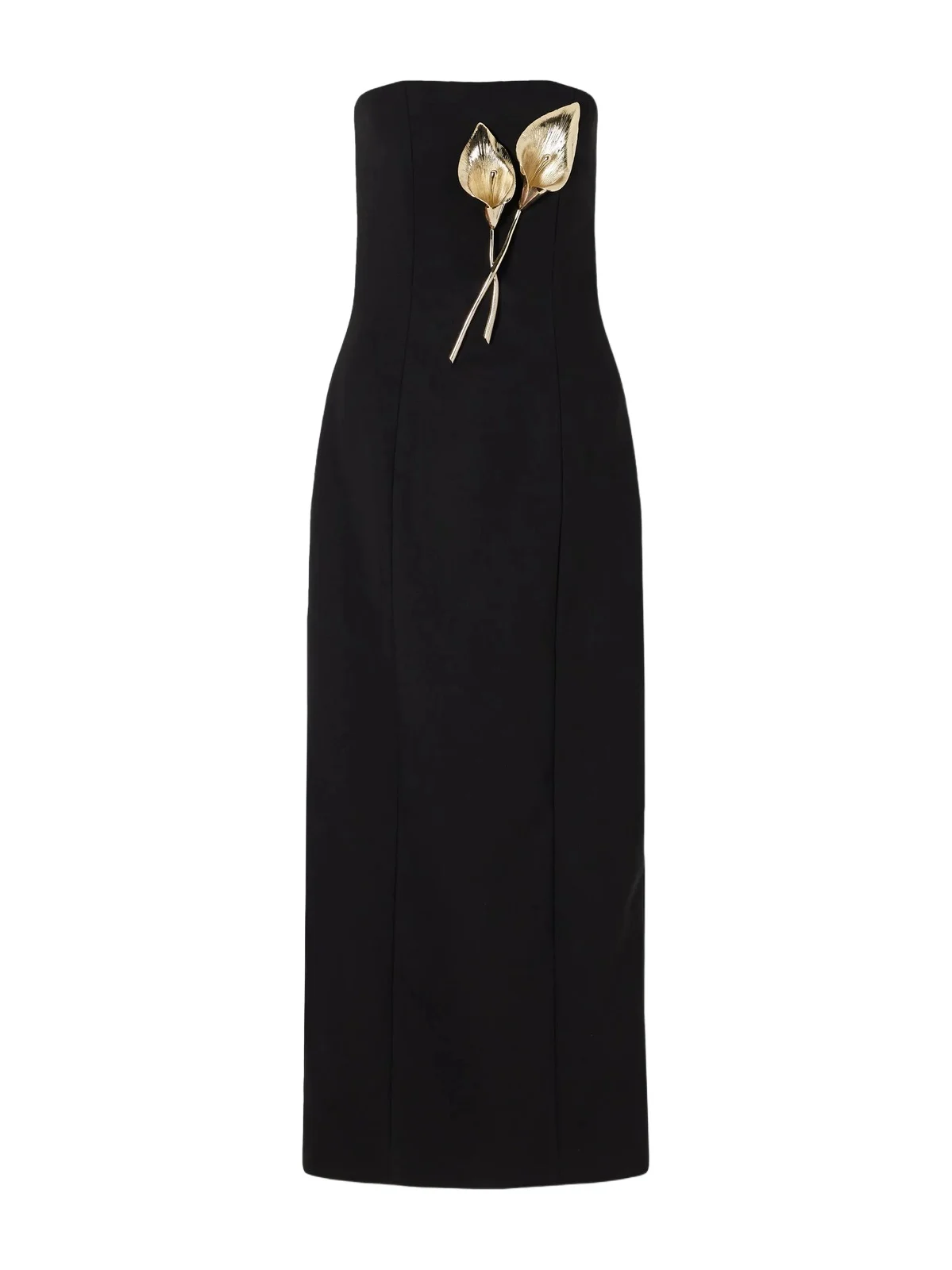 Strapless Embellished Wool-blend Gown Strapless Embellished Wool-blend Gown