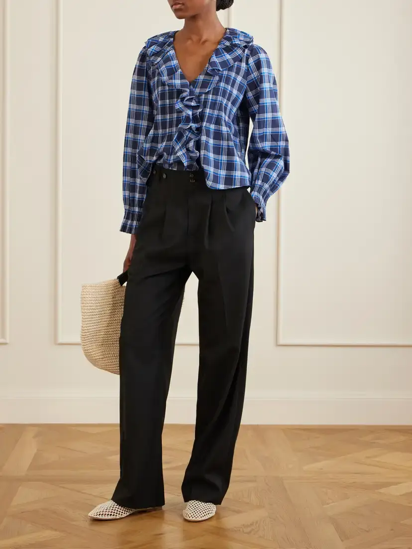 DÔEN Olivia Poplin Wide-leg Pants | Thumbnail 2 DÔEN Olivia Poplin Wide-leg Pants | Thumbnail 2