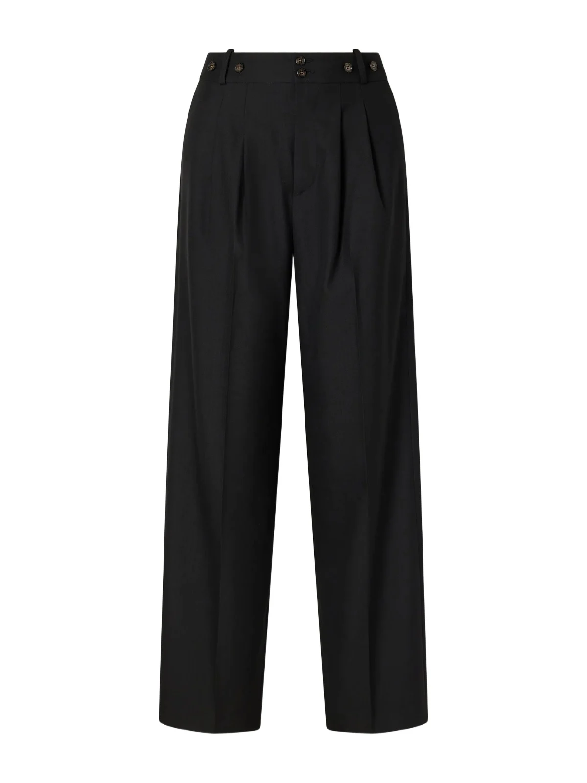 Olivia Poplin Wide-leg Pants
