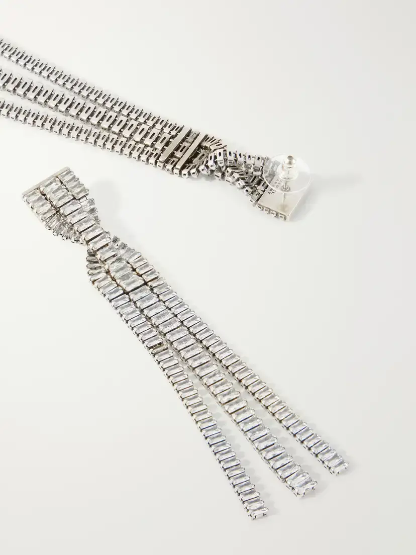 Isabel Marant Cara Silver-tone Crystal-embellished Earrings | Thumbnail 3 Isabel Marant Cara Silver-tone Crystal-embellished Earrings | Thumbnail 3
