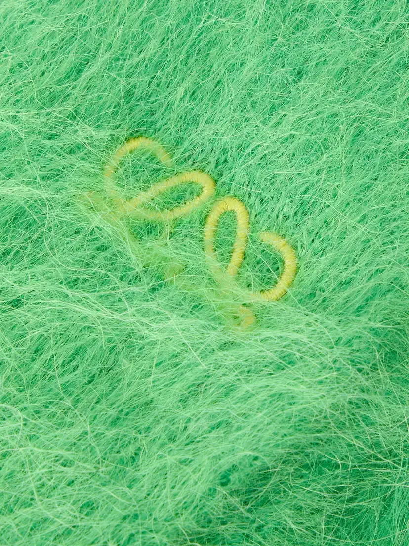 Loewe Logo-embroidered Brushed Alpaca-blend Scarf | Thumbnail 4