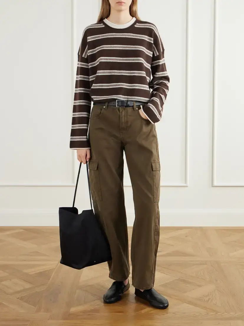 La Ligne Dominick Striped Cashmere And Silk-blend Sweater - Multi | Thumbnail 2 La Ligne Dominick Striped Cashmere And Silk-blend Sweater - Multi | Thumbnail 2