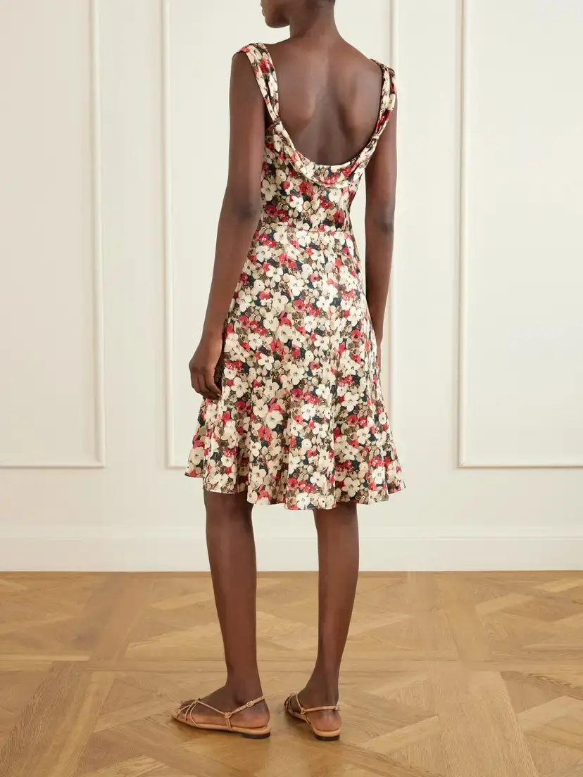 DÔEN Donielle Floral-print Silk Mini Dress | Thumbnail 3 DÔEN Donielle Floral-print Silk Mini Dress | Thumbnail 3