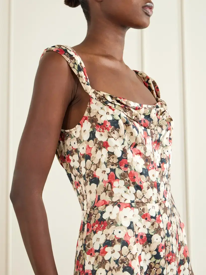 DÔEN Donielle Floral-print Silk Mini Dress | Thumbnail 5 DÔEN Donielle Floral-print Silk Mini Dress | Thumbnail 5