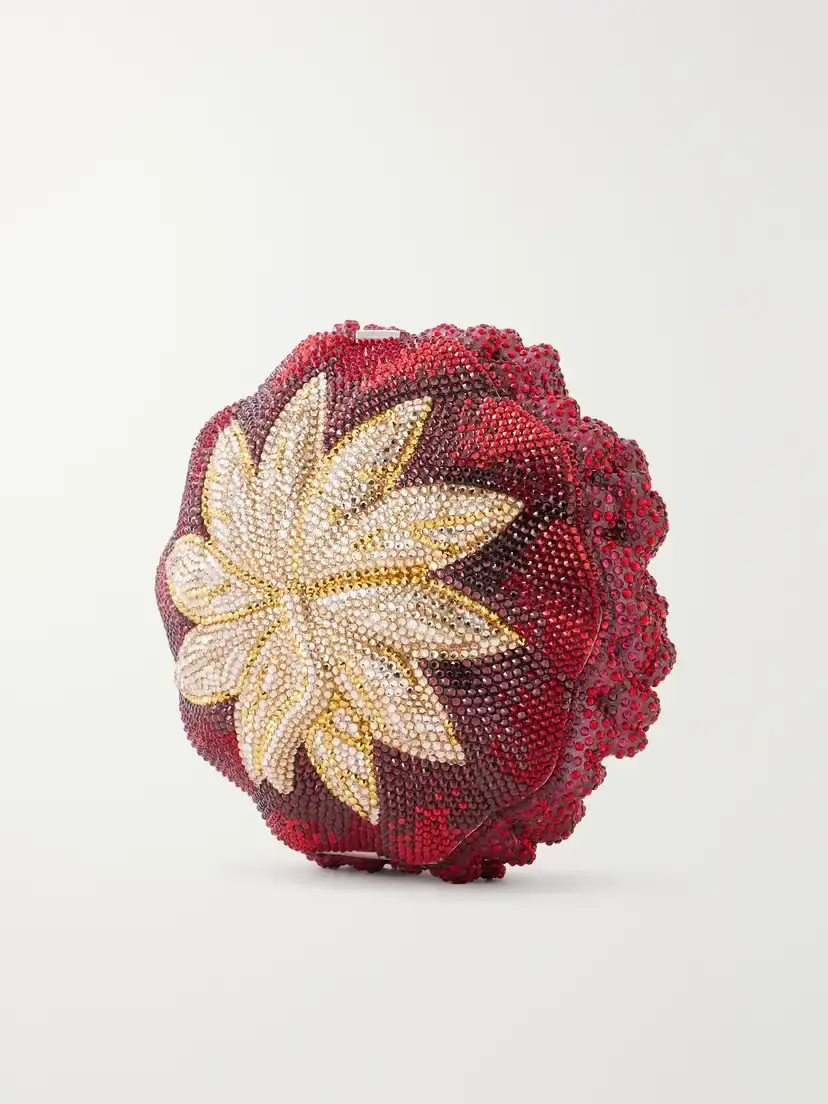 Judith Leiber Couture Peony Crystal-embellished Clutch | Thumbnail 4
