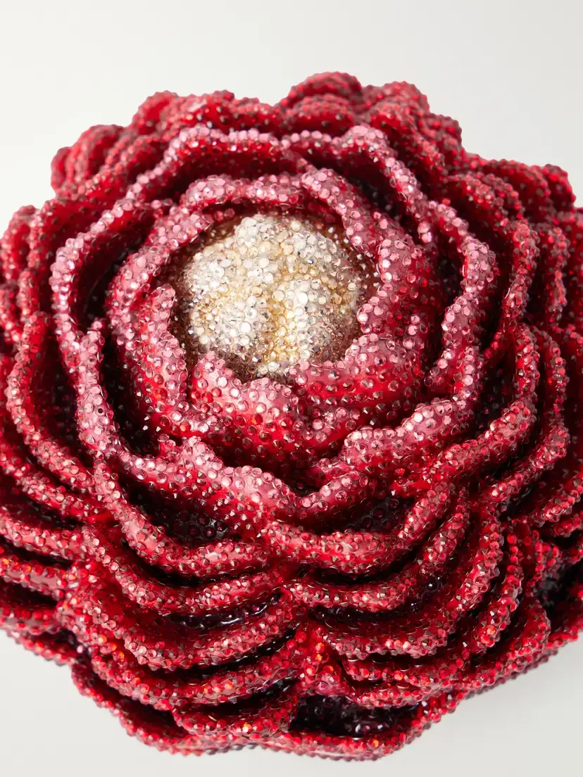 Judith Leiber Couture Peony Crystal-embellished Clutch | Thumbnail 5