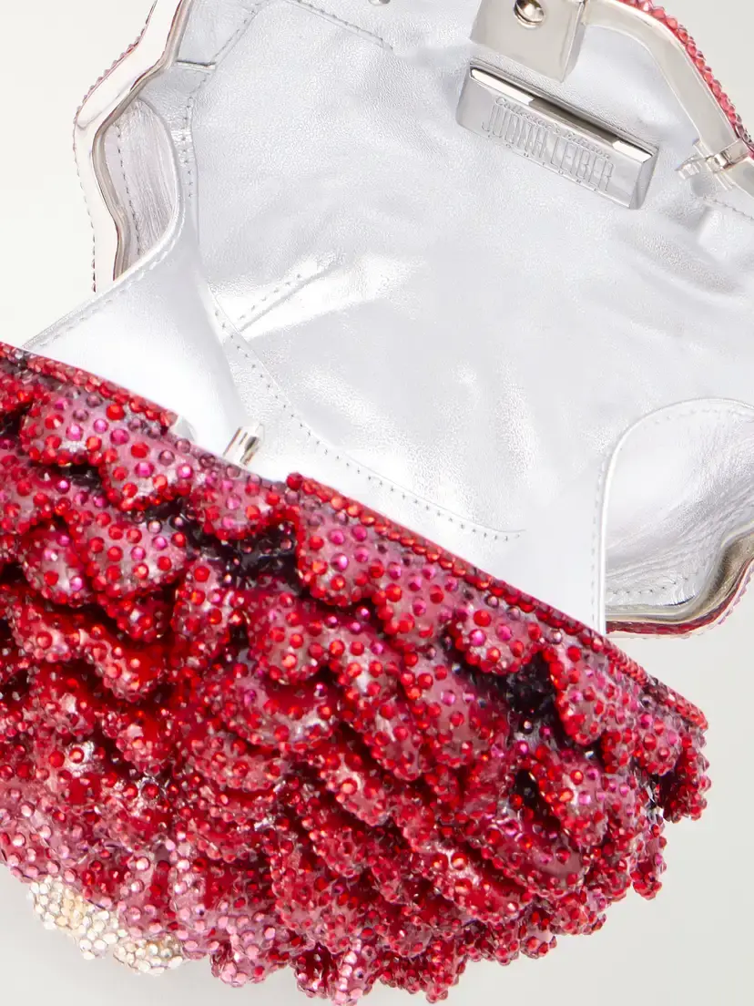 Judith Leiber Couture Peony Crystal-embellished Clutch | Thumbnail 6