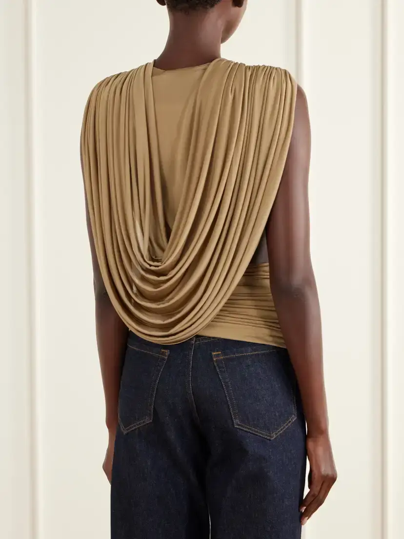 Christopher Esber Ripple Draped Mesh Top | Thumbnail 3