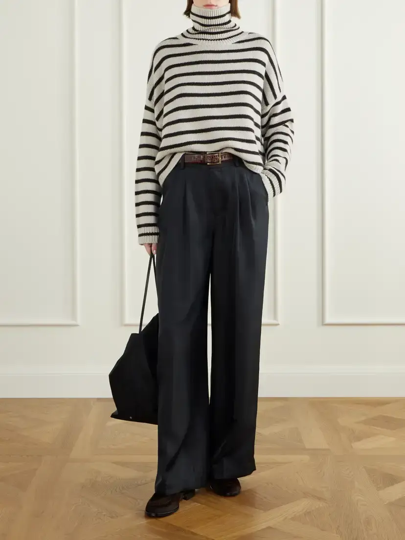 Lisa Yang Zerlina Striped Cashmere Turtleneck Sweater | Thumbnail 2 Lisa Yang Zerlina Striped Cashmere Turtleneck Sweater | Thumbnail 2