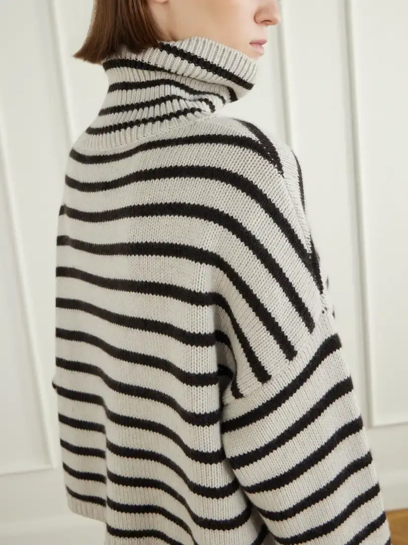 Lisa Yang Zerlina Striped Cashmere Turtleneck Sweater | Thumbnail 5 Lisa Yang Zerlina Striped Cashmere Turtleneck Sweater | Thumbnail 5