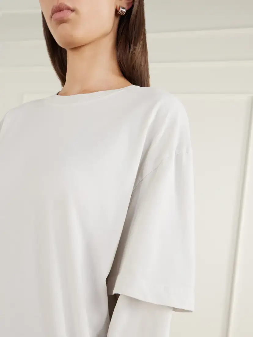 AGOLDE Lois Layered Cotton-jersey T-shirt | Thumbnail 4