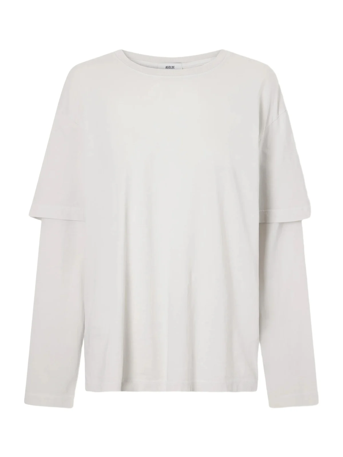 AGOLDE Lois Layered Cotton-jersey T-shirt
