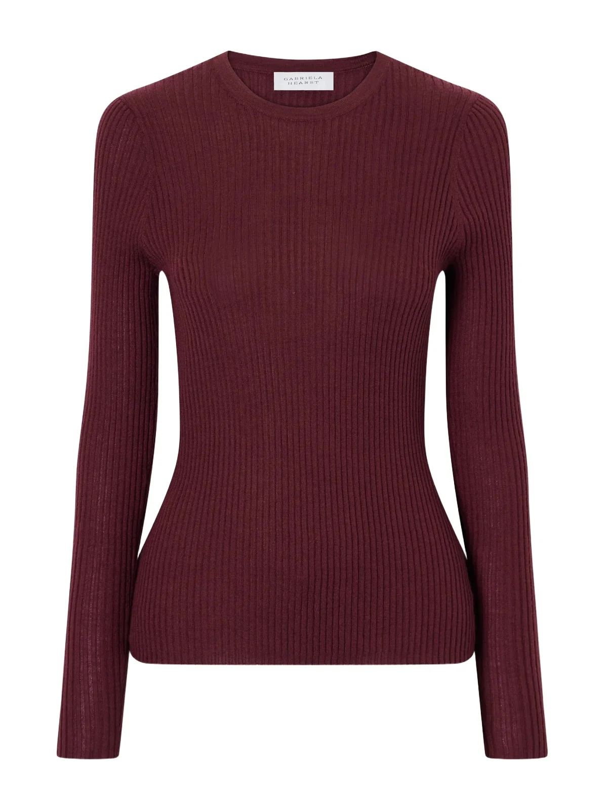 Browning Ribbed Wool And Silk-blend Sweater - Burgundy Browning Ribbed Wool And Silk-blend Sweater - Burgundy