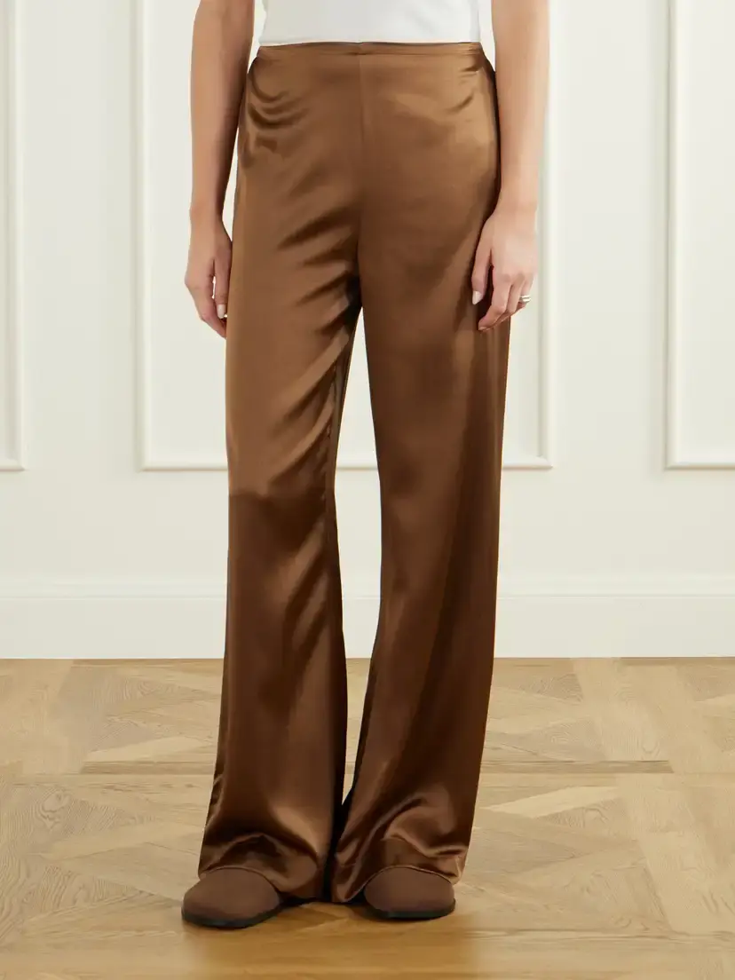 Staud Stroll Silk-blend Wide-leg Pants | Thumbnail 3 Staud Stroll Silk-blend Wide-leg Pants | Thumbnail 3