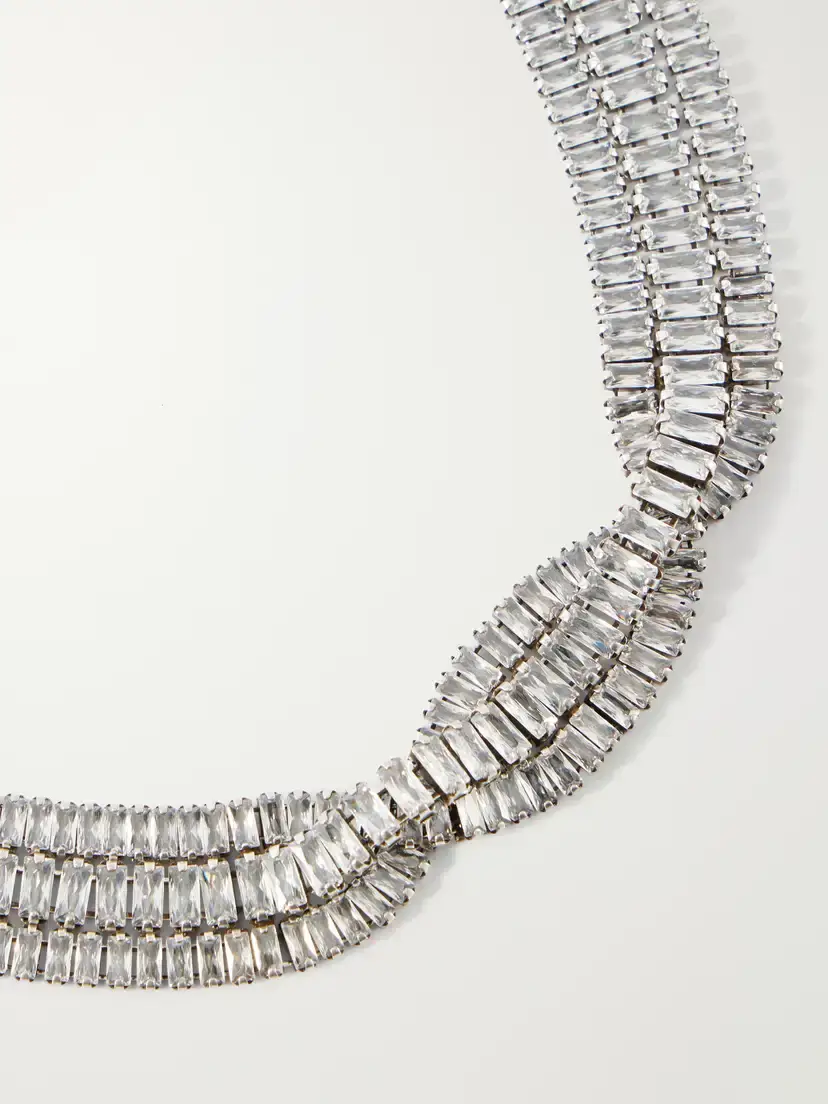 Isabel Marant Cara Crystal-embellished Silver-tone Necklace | Thumbnail 4 Isabel Marant Cara Crystal-embellished Silver-tone Necklace | Thumbnail 4