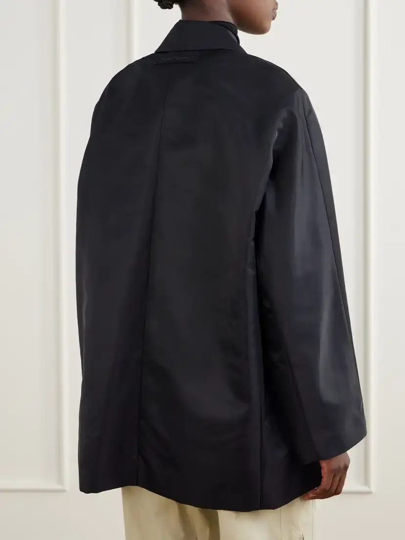 Another Tomorrow Recycled Satin Trench | Thumbnail 3 Another Tomorrow Recycled Satin Trench | Thumbnail 3