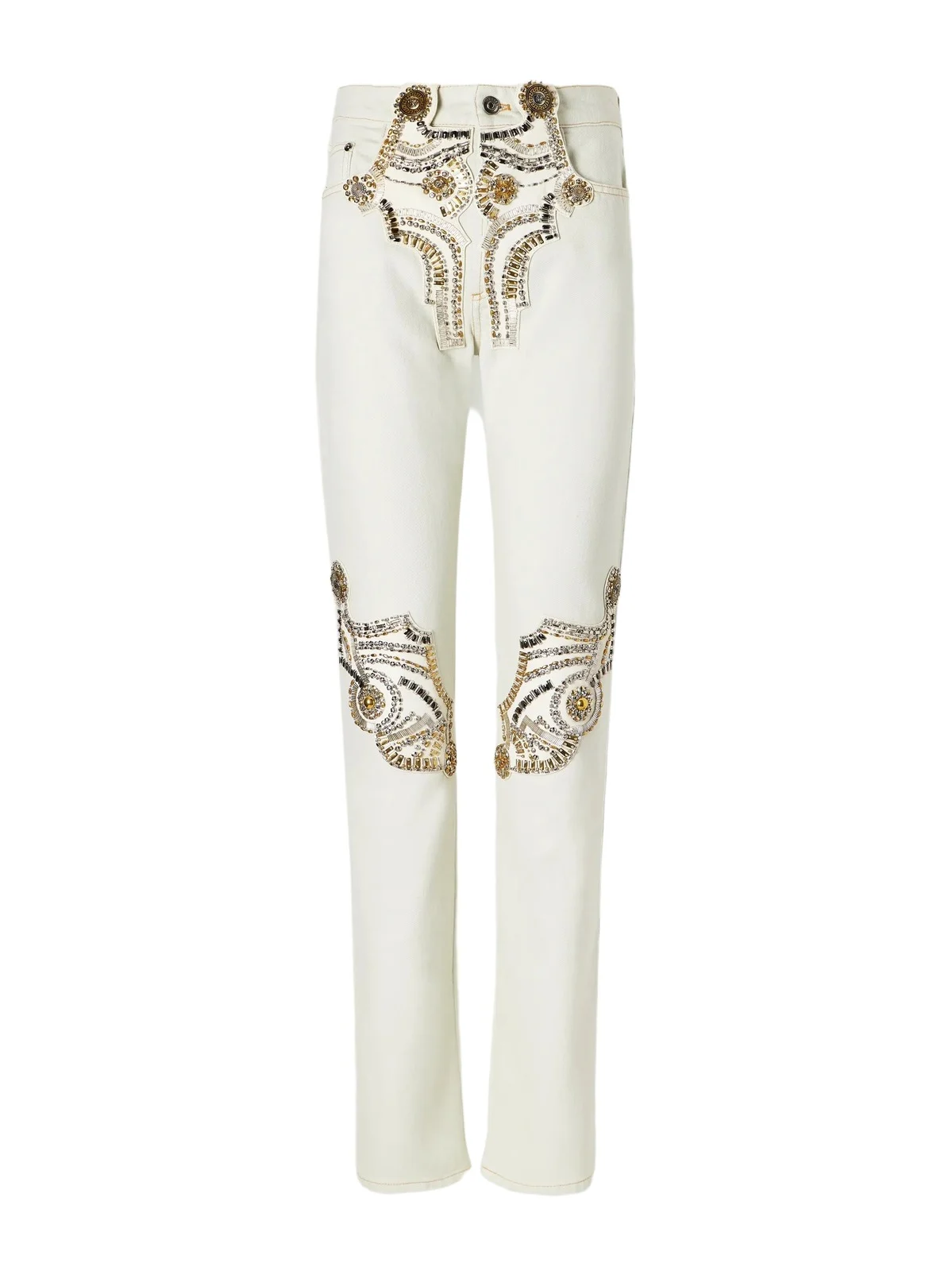 Embellished Straight-leg Jeans Embellished Straight-leg Jeans