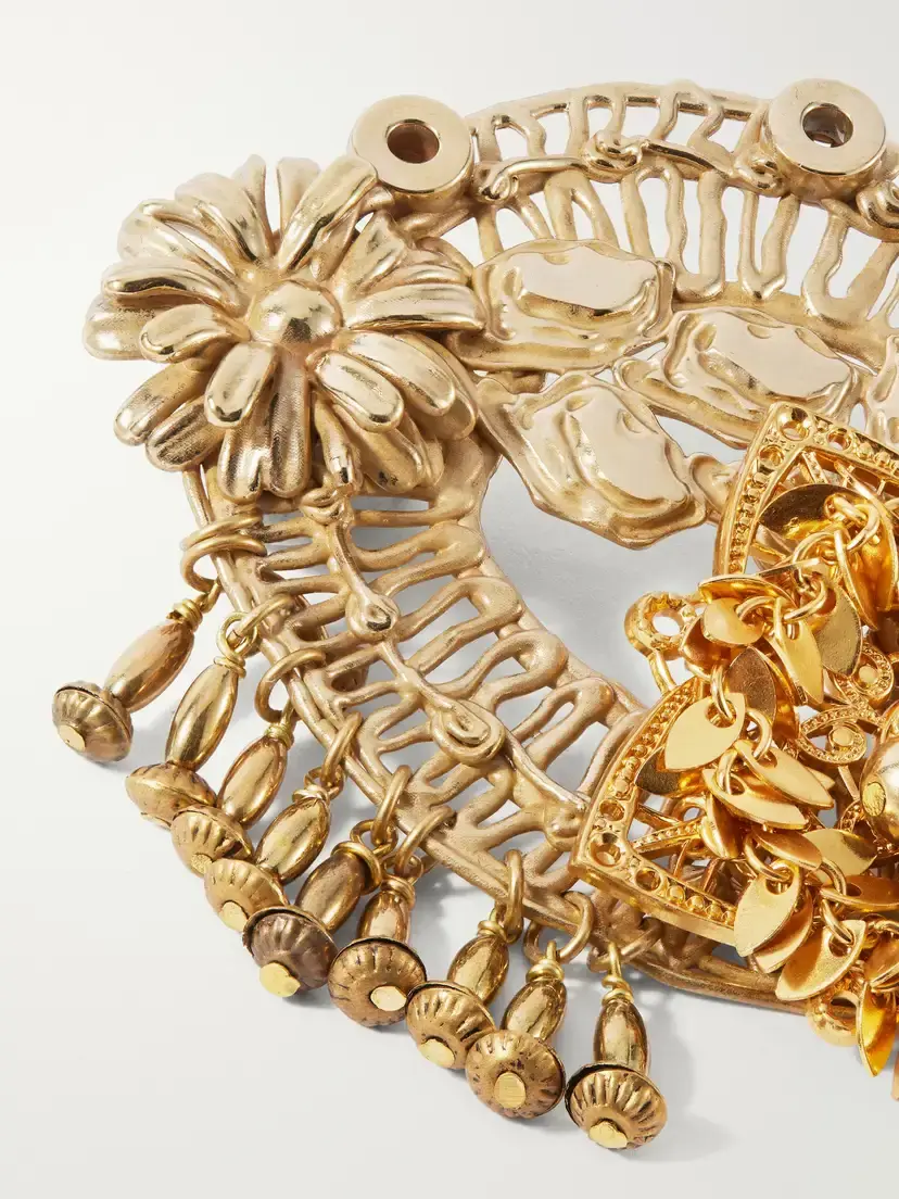 Dries Van Noten Embellished Gold-tone Brooch | Thumbnail 4