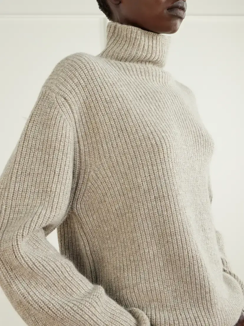 Lemaire Ribbed Alpaca And Yak-blend Sweater | Thumbnail 5 Lemaire Ribbed Alpaca And Yak-blend Sweater | Thumbnail 5