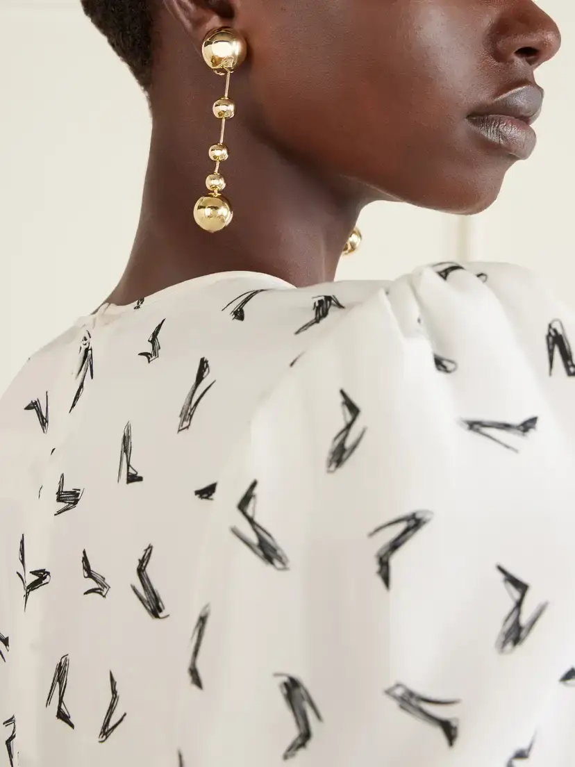 Carolina Herrera Gold-tone Earrings | Thumbnail 2 Carolina Herrera Gold-tone Earrings | Thumbnail 2