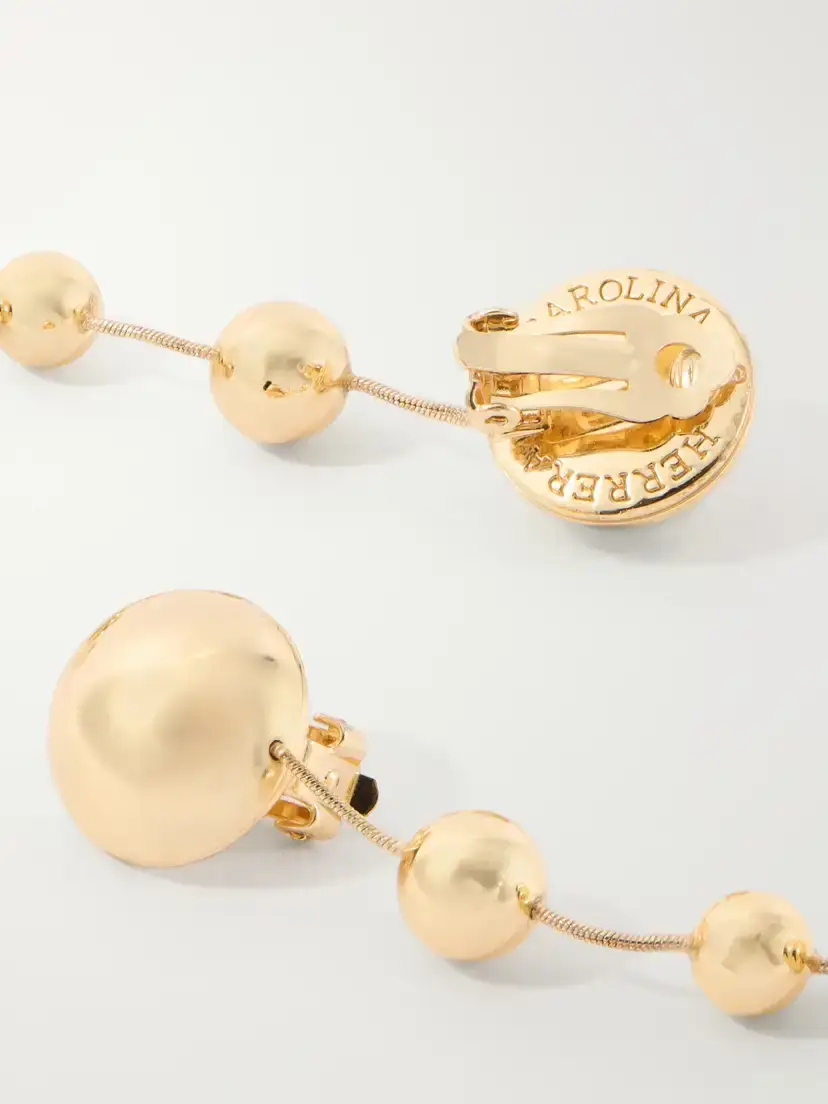 Carolina Herrera Gold-tone Earrings | Thumbnail 3 Carolina Herrera Gold-tone Earrings | Thumbnail 3