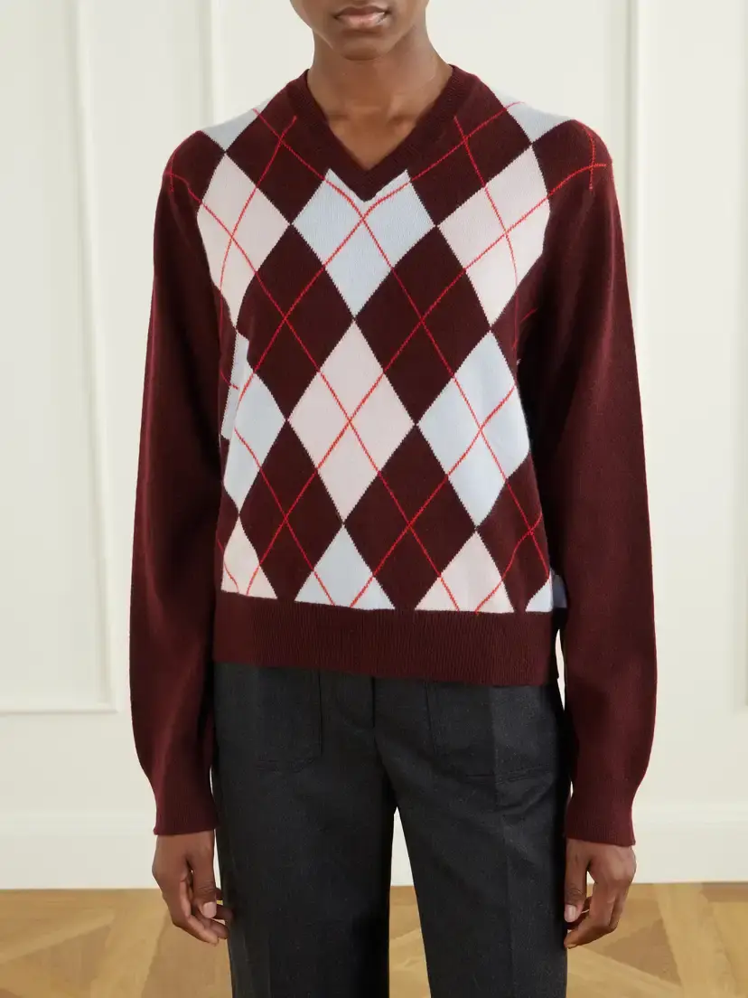 RÙADH The Academy Checked Cashmere Sweater | Thumbnail 3 RÙADH The Academy Checked Cashmere Sweater | Thumbnail 3