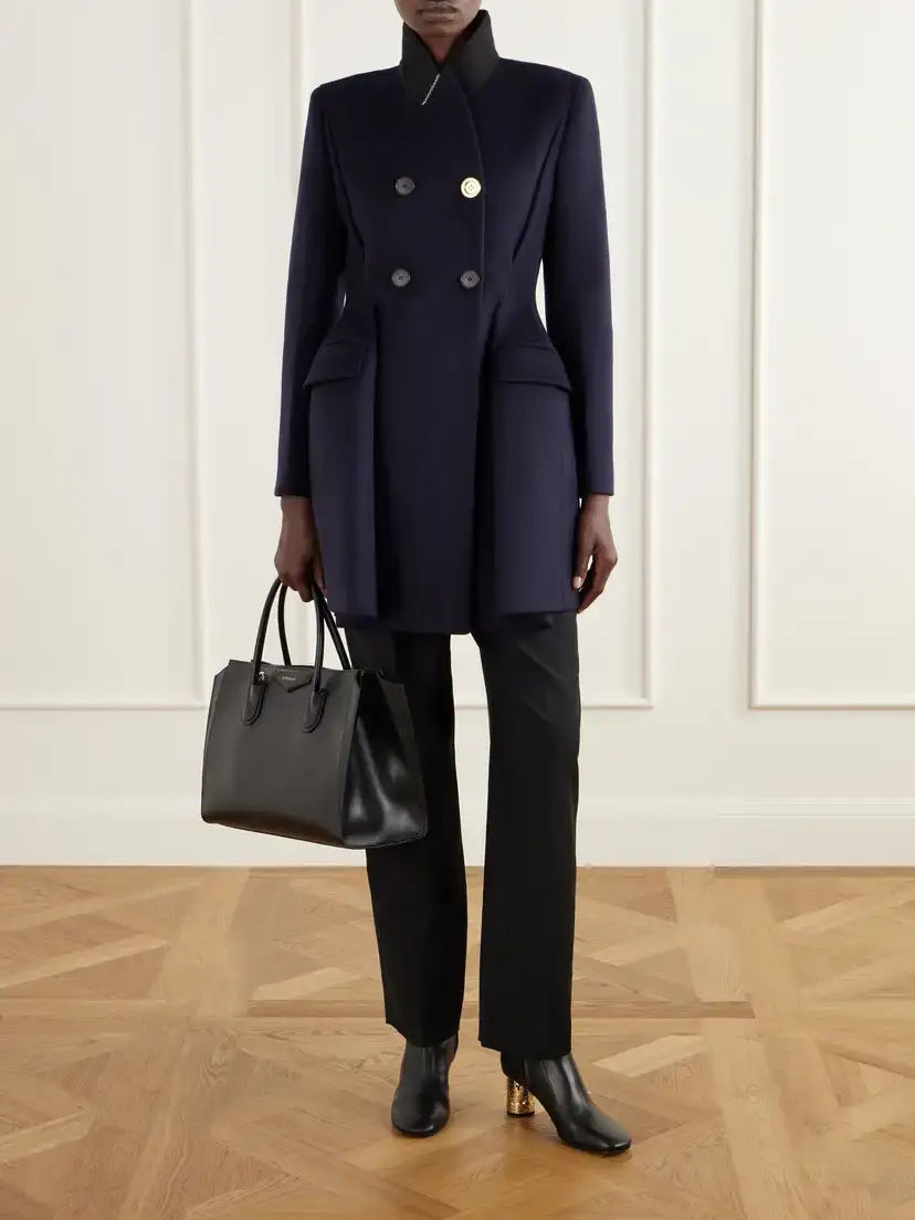 Givenchy Wool And Cashmere-blend Double-breasted Coat | Thumbnail 2 Givenchy Wool And Cashmere-blend Double-breasted Coat | Thumbnail 2