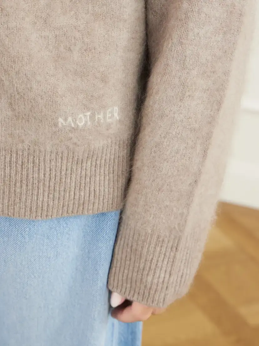 Mother The Biggie Cashmere And Wool-blend Sweater - Neutrals | Thumbnail 5