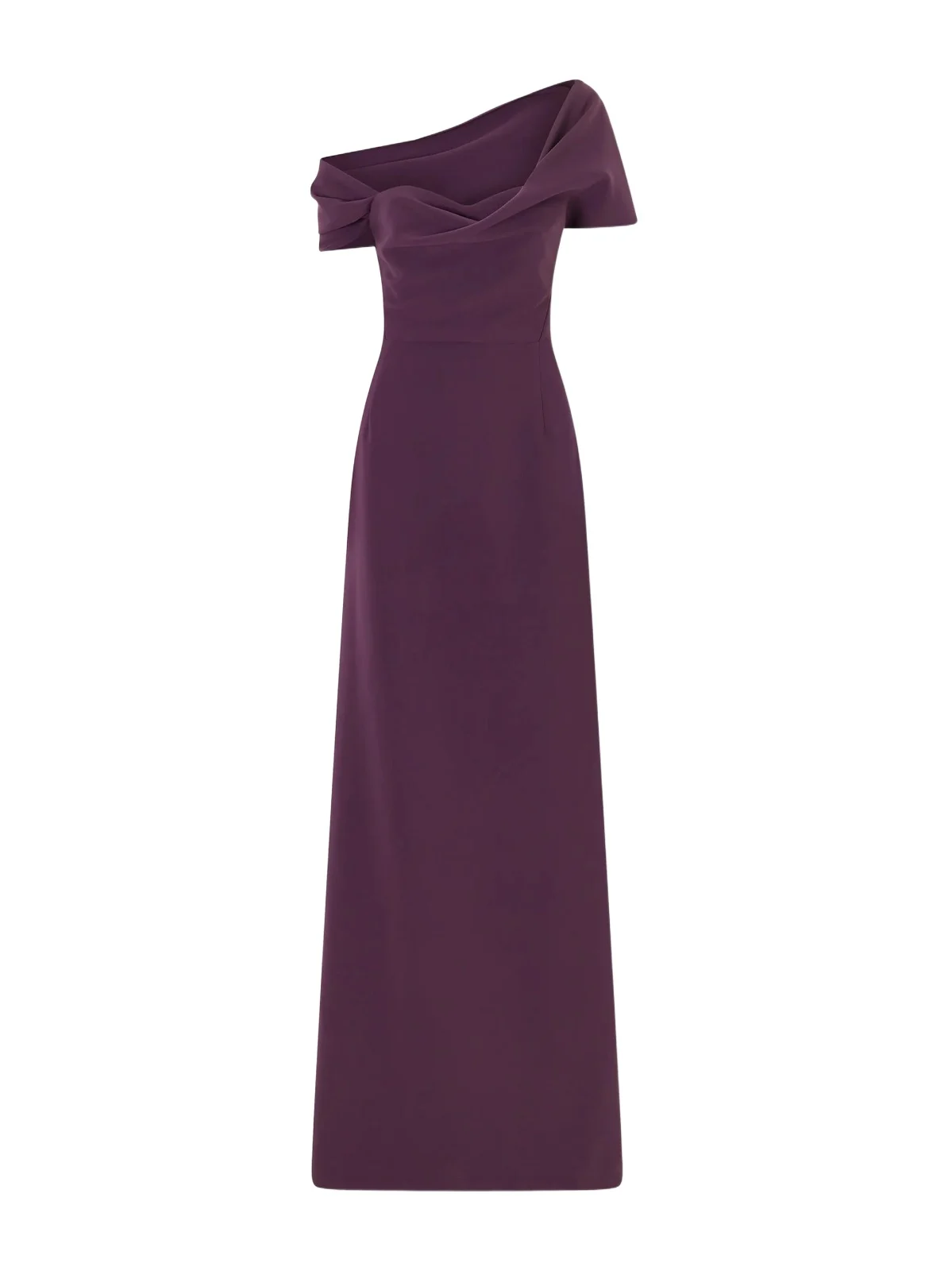Carolina Herrera Sofia One-shoulder Draped Crepe Gown