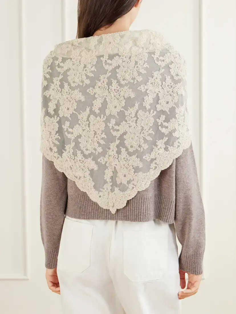 Sea Kirra Lace-trimmed Wool Cardigan | Thumbnail 4 Sea Kirra Lace-trimmed Wool Cardigan | Thumbnail 4