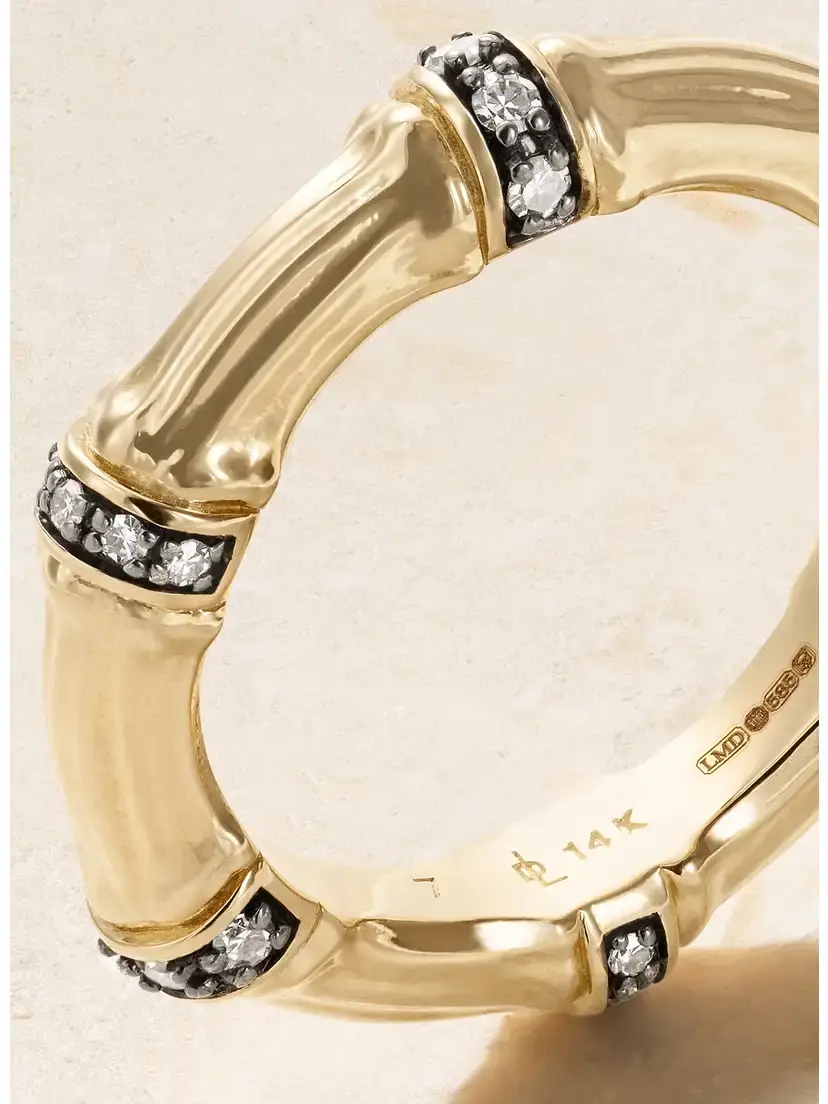 Lucy Delius Sciura 14-karat Gold Rhodium-plated Diamond Ring | Thumbnail 4