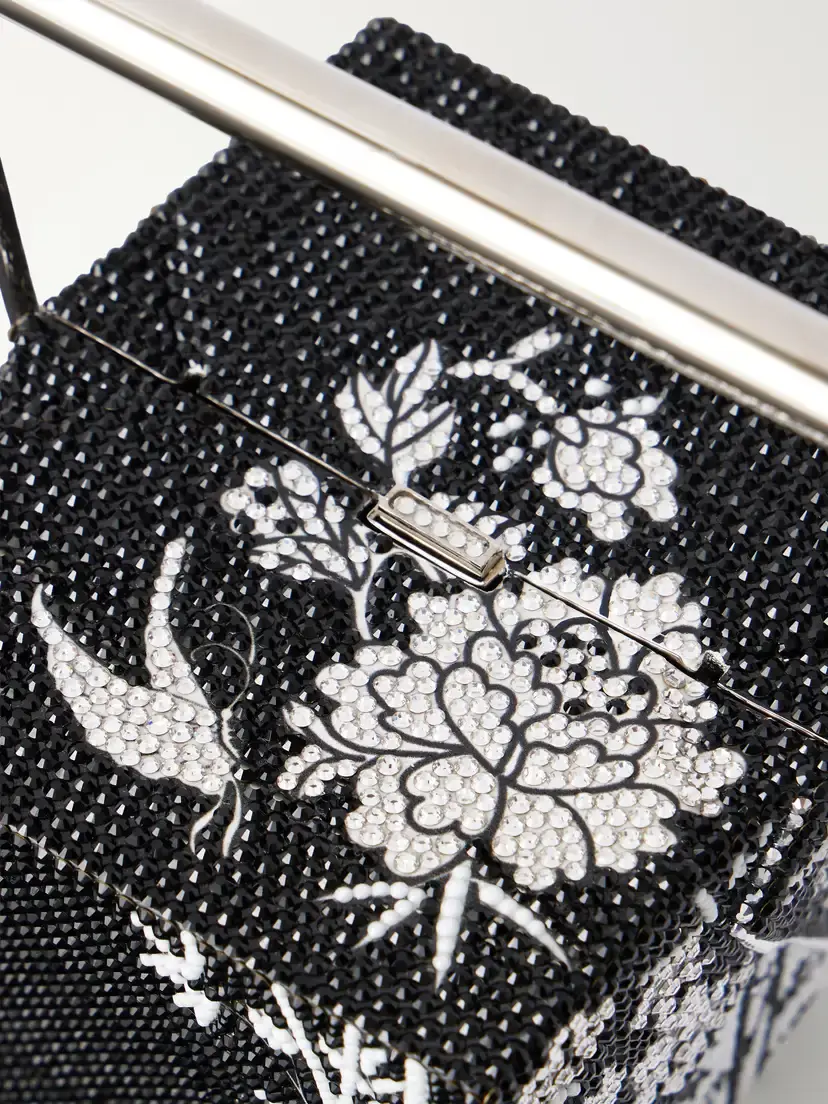 Judith Leiber Couture Bamboo Take Away Cup Crystal-embellished Silver-tone Clutch | Thumbnail 5 Judith Leiber Couture Bamboo Take Away Cup Crystal-embellished Silver-tone Clutch | Thumbnail 5