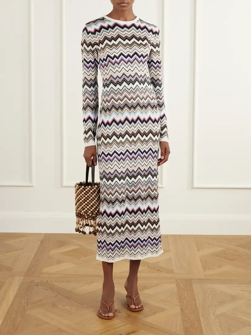 Missoni Striped Crochet-knit Midi Dress | Thumbnail 2