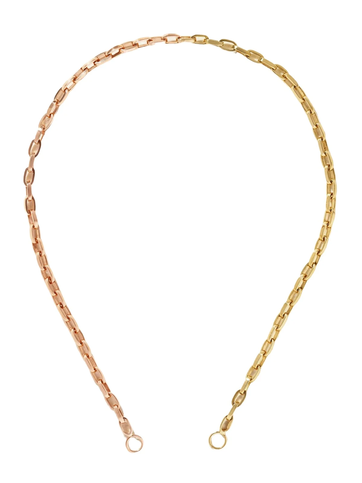 Marla Aaron Biker 14-karat Yellow And Rose Gold Chain Necklace