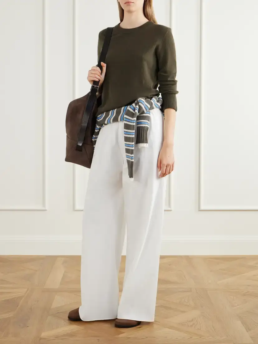 La Ligne Solid Lean Lines Cashmere Sweater | Thumbnail 2