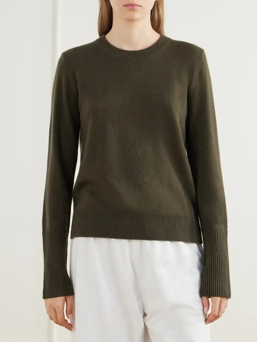 La Ligne Solid Lean Lines Cashmere Sweater | Thumbnail 3