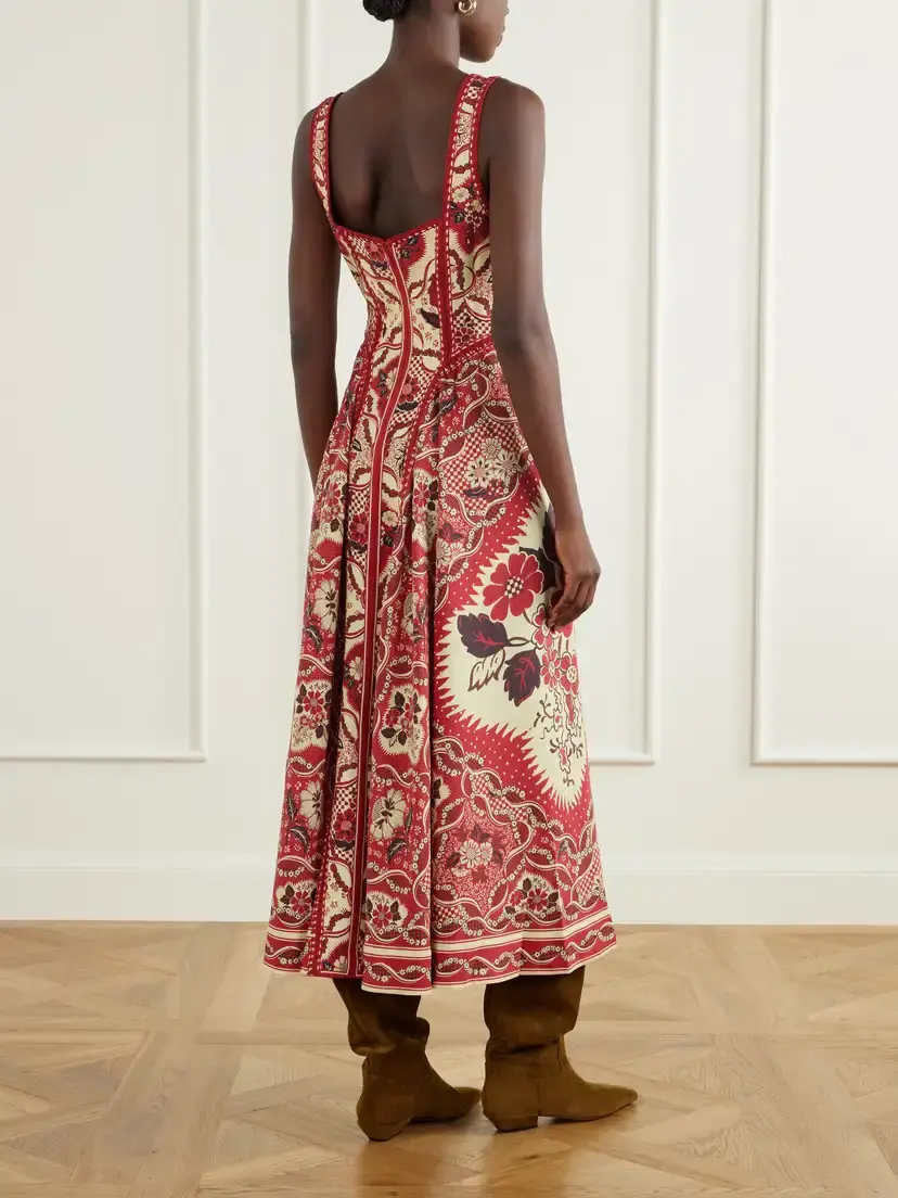 ALÉMAIS Kenny Floral-print Crepe Midi Dress | Thumbnail 3 ALÉMAIS Kenny Floral-print Crepe Midi Dress | Thumbnail 3