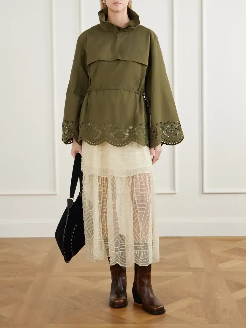 Sea Carlotta Bead-embellished Tulle Midi Skirt | Thumbnail 2 Sea Carlotta Bead-embellished Tulle Midi Skirt | Thumbnail 2