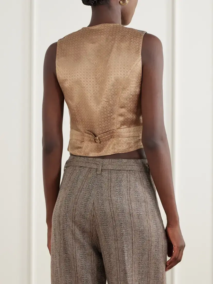 RRL Wool And Cotton-blend Vest - Brown | Thumbnail 3