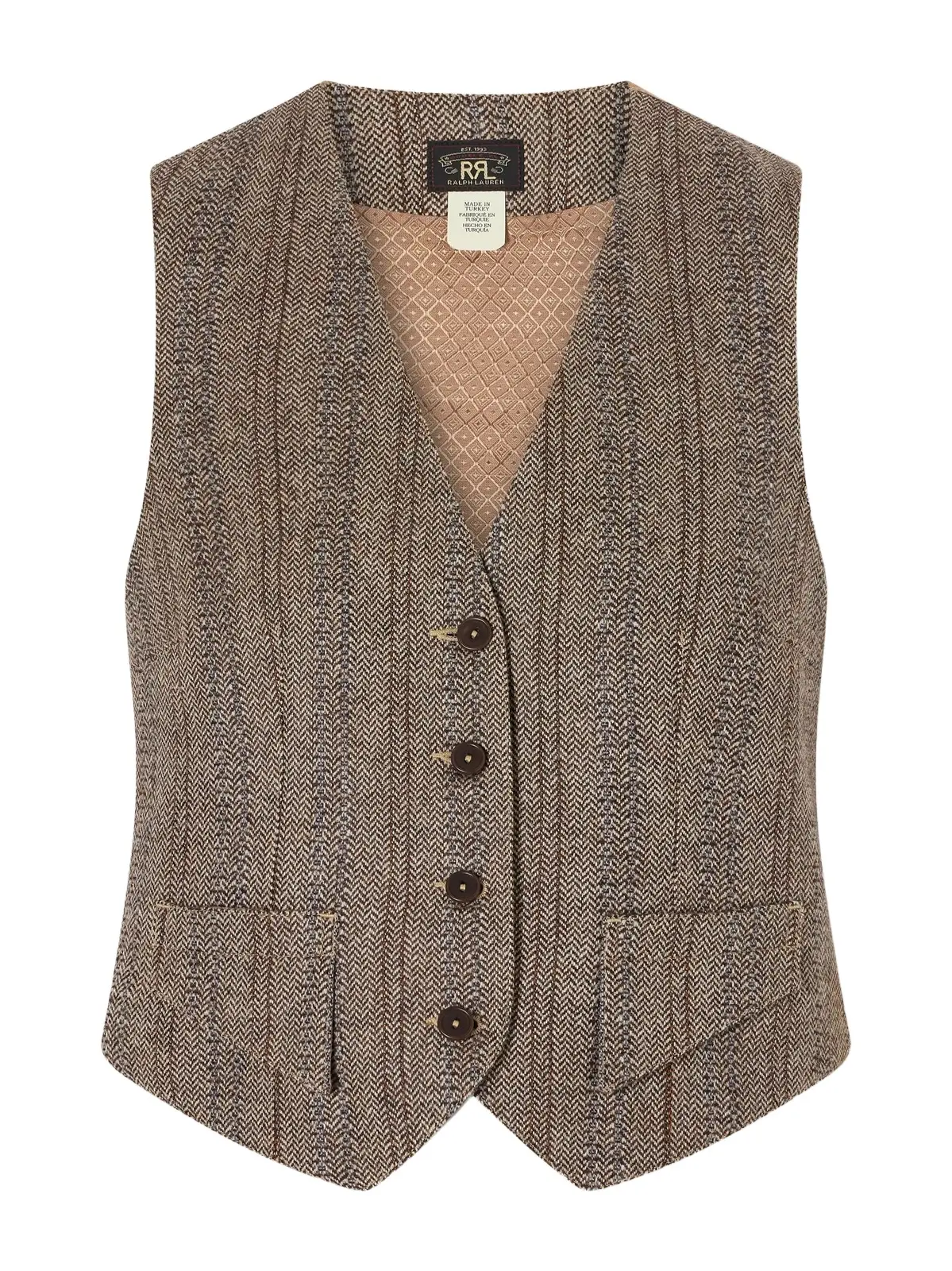 RRL Wool And Cotton-blend Vest - Brown