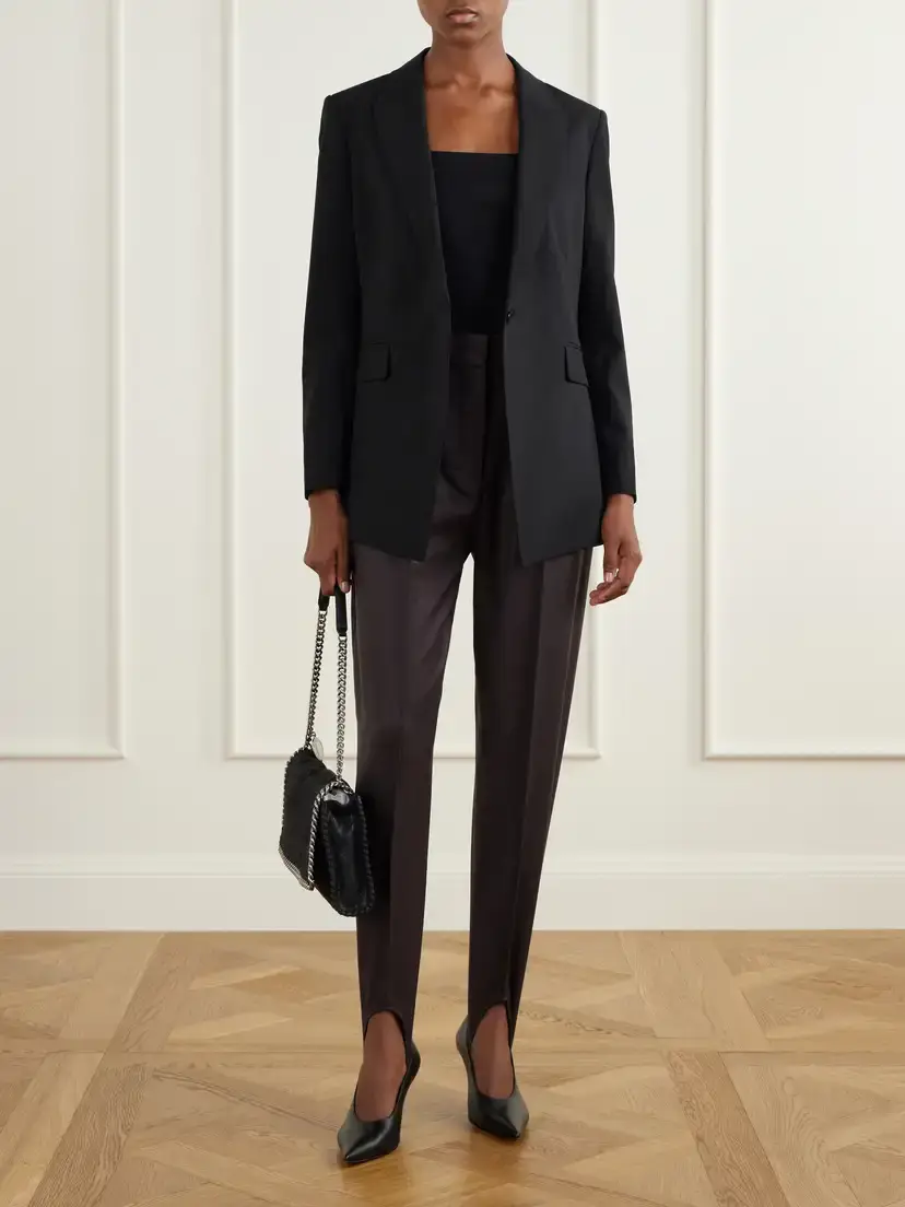 Stella McCartney Tapered Wool-flannel Stirrup Pants | Thumbnail 2