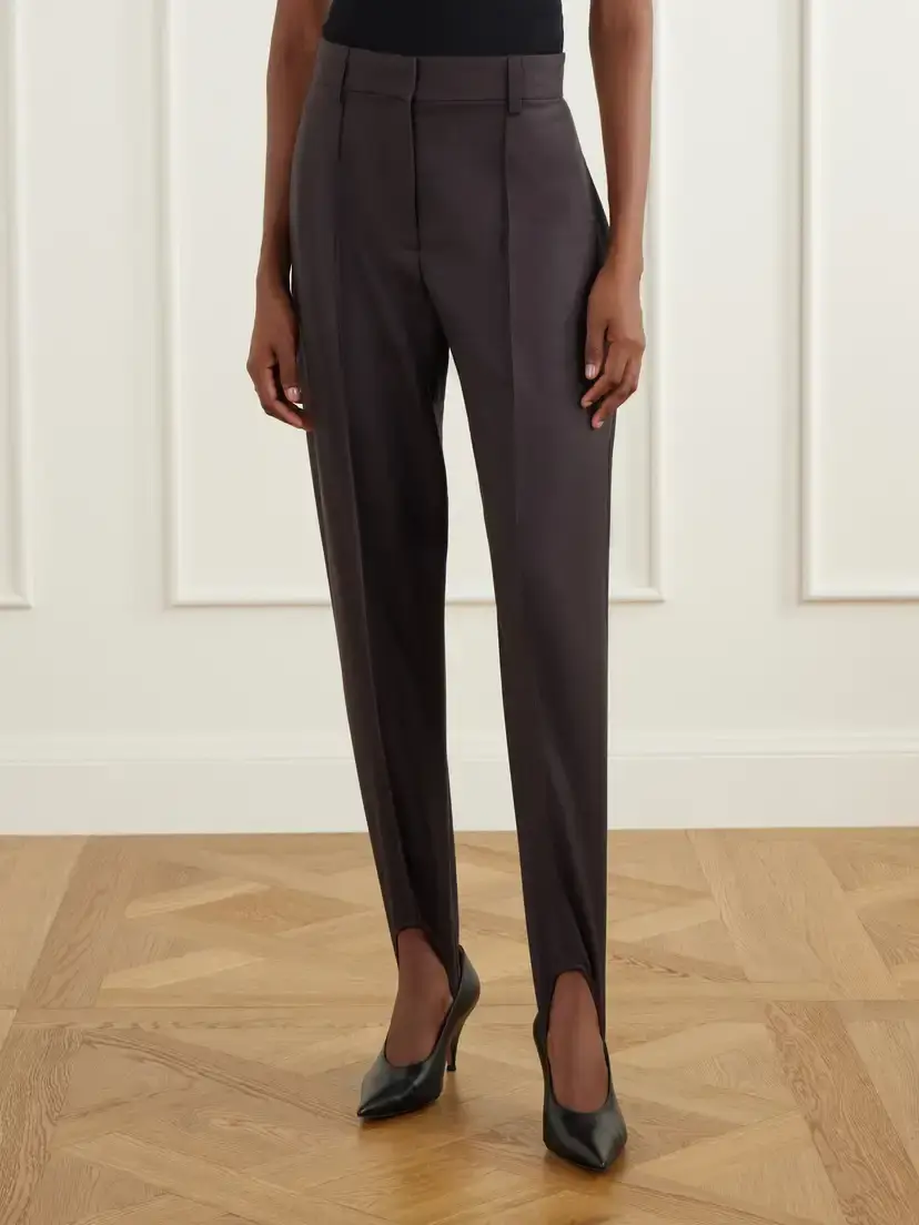 Stella McCartney Tapered Wool-flannel Stirrup Pants | Thumbnail 3