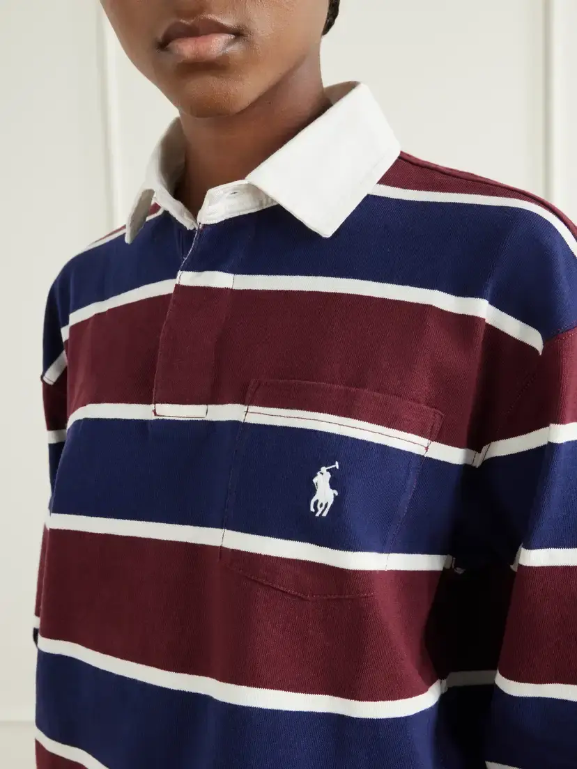 Polo Ralph Lauren Logo-embroidered Striped Cotton-corduroy Polo Shirt | Thumbnail 4
